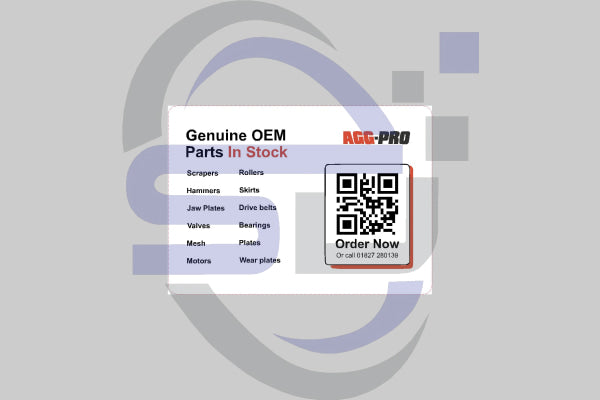 Agg-Pro Parts Decal, 140mm x 100mm - Safety Decals Ltd