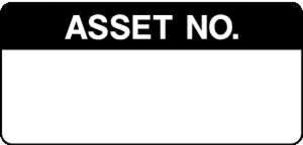Used Asset Sign ASSET NO| Quality Control Safety Sign