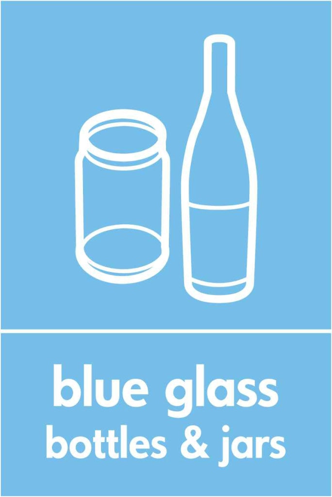 Blue Glass Bottles & Jars