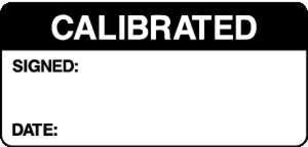 CALIBRATED - Safety Decals Ltd