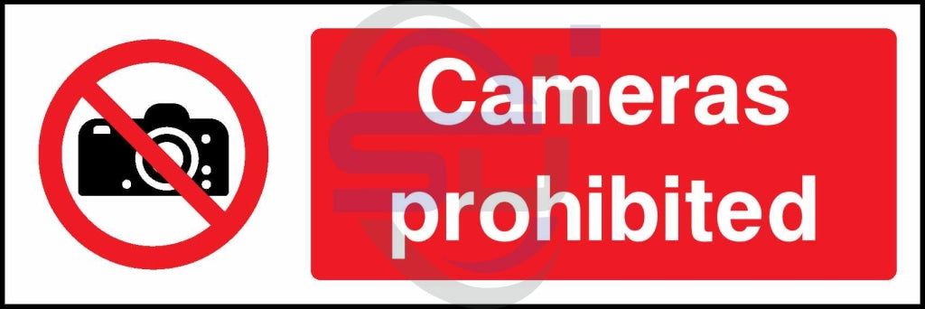 Cameras prohibited - Safety Decals Ltd