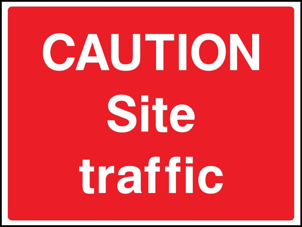 caution site traffic - Safety Decals Ltd