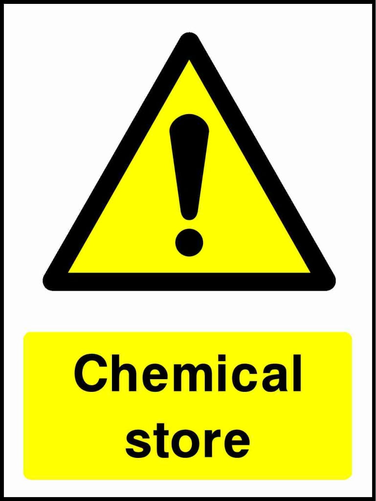 Chemical store - Safety Decals Ltd