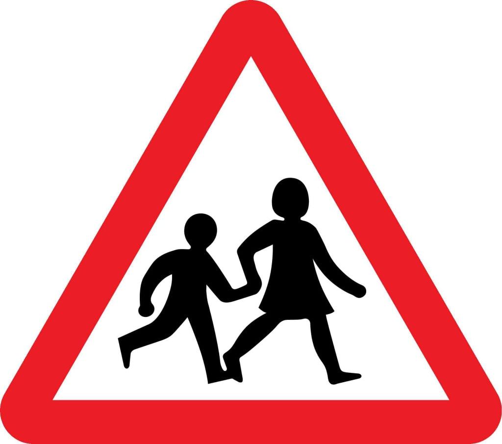 Children going to or from school - Safety Decals Ltd