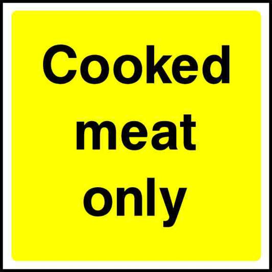 Cooked Meat Only