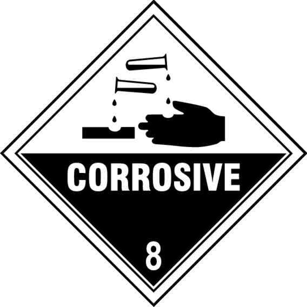 CORROSIVE 
8 - Safety Decals Ltd