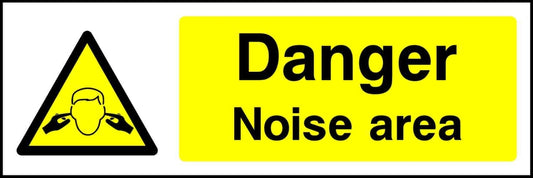Danger noise area - Safety Decals Ltd