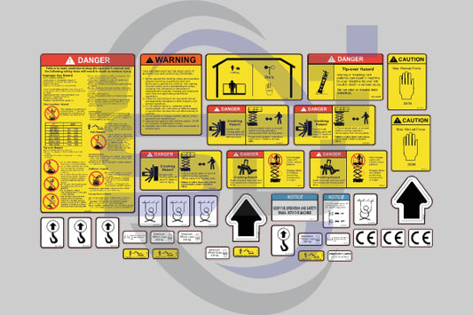 Dingli Jcpt0607A Safety Decal Sticker Kit
