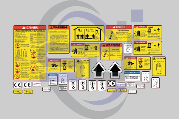 Dingli Jcpt1008Hd/Dc Safety Decal Sticker Kit