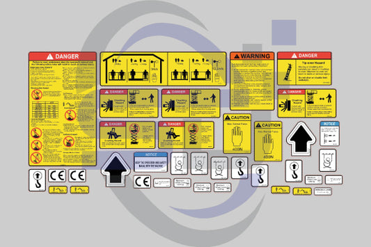 Dingli Jcpt1012Hd/Dc Safety Decal Sticker Kit