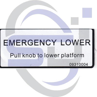 Dingli Single Decal 09310004 - Safety Decals Ltd