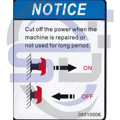 Dingli Single Decal 09310006 - Safety Decals Ltd