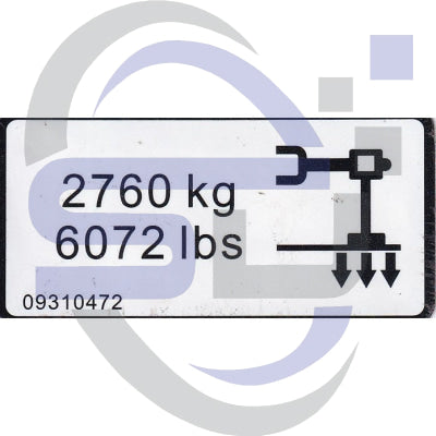 Dingli Single Decal 09310472 - Safety Decals Ltd