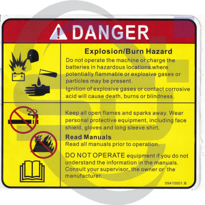 Dingli Single Decal 09410001 - Safety Decals Ltd