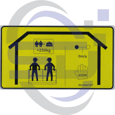 Dingli Single Decal 09414047 - Safety Decals Ltd