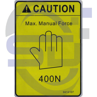 Dingli Single Decal 09414107 - Safety Decals Ltd