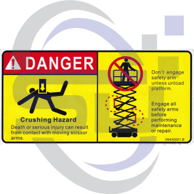 Dingli Single Decal 09430001 - Safety Decals Ltd