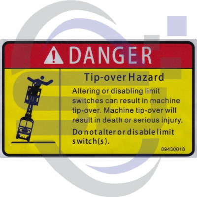 Dingli Single Decal 09430018 - Safety Decals Ltd