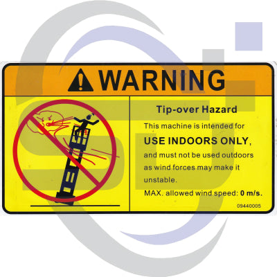 Dingli Single Decal 09440005 - Safety Decals Ltd