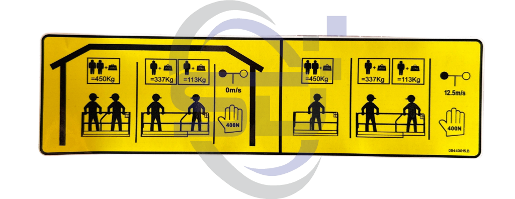 Dingli,Single Decal, 09440015B - Safety Decals Ltd