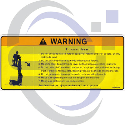 Dingli Single Decal 09440233 - Safety Decals Ltd