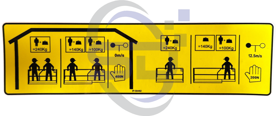 Dingli,Single Decal, IP-59462 - Safety Decals Ltd
