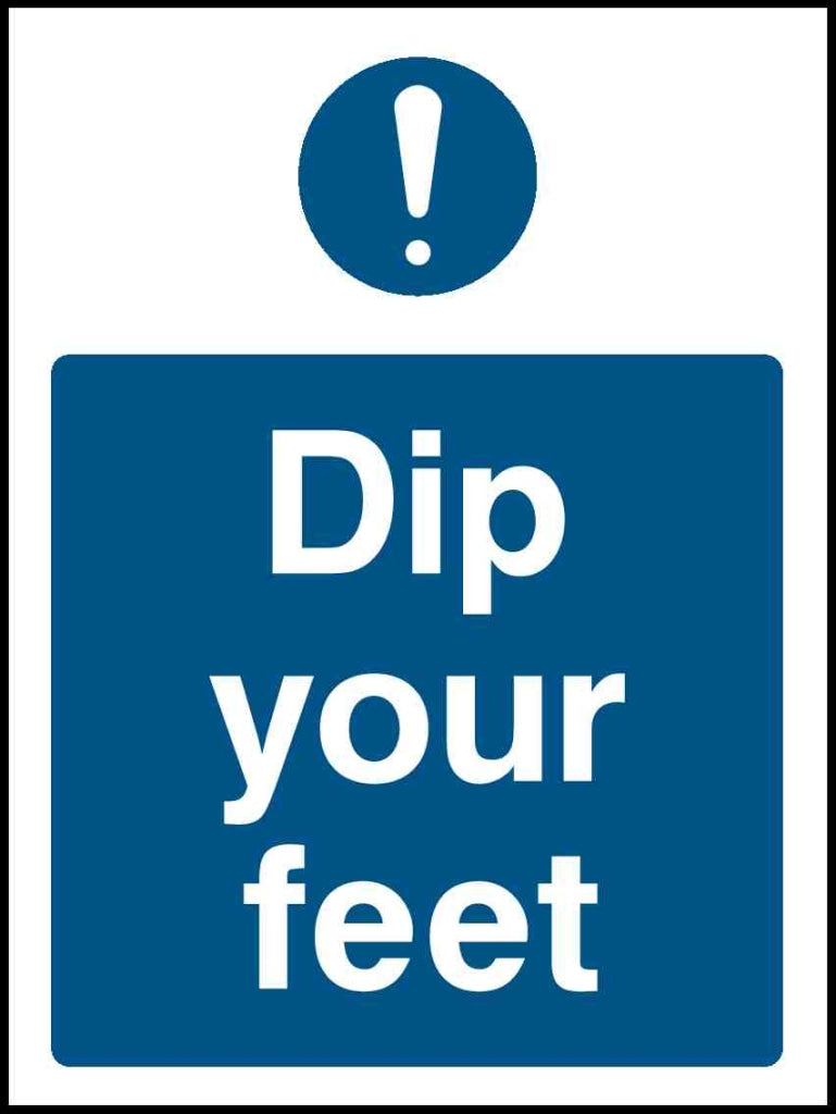 Dip your feet - Safety Decals Ltd