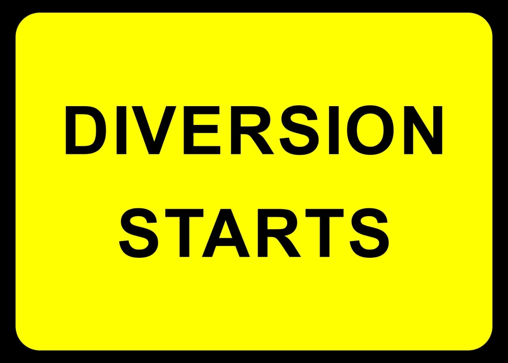 DIVERSION 
STARTS - Safety Decals Ltd