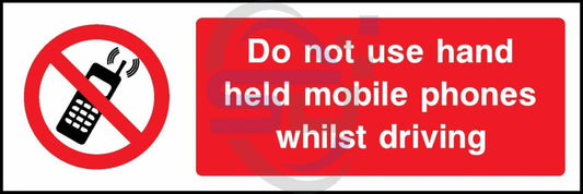 Do Not Use Hand Held Mobile Phones Whilst Driving