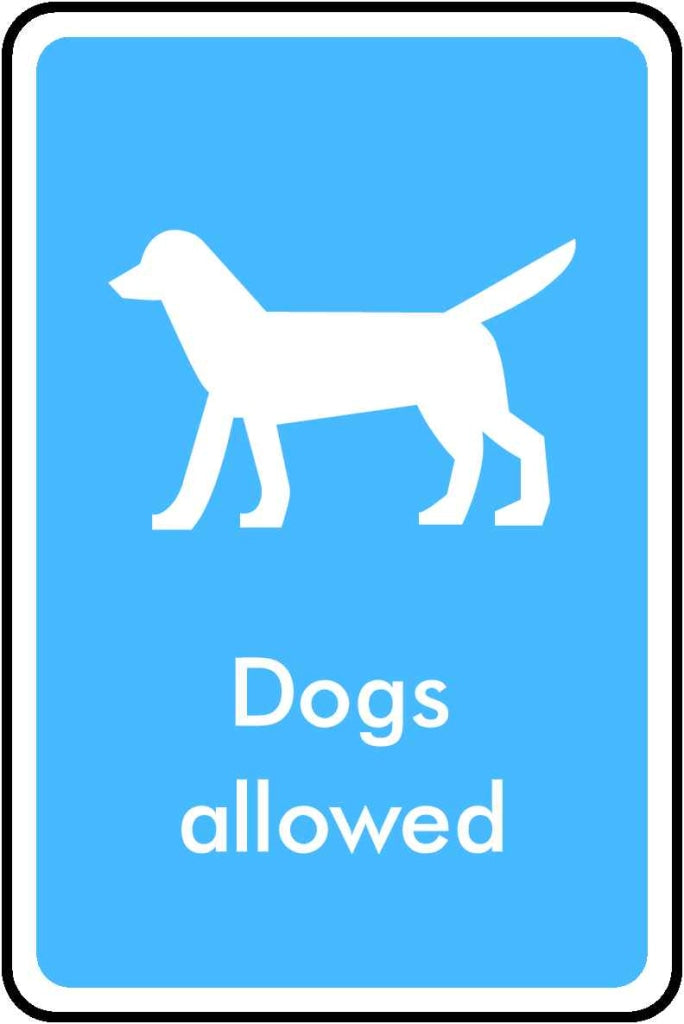 Dogs allowed - Safety Decals Ltd