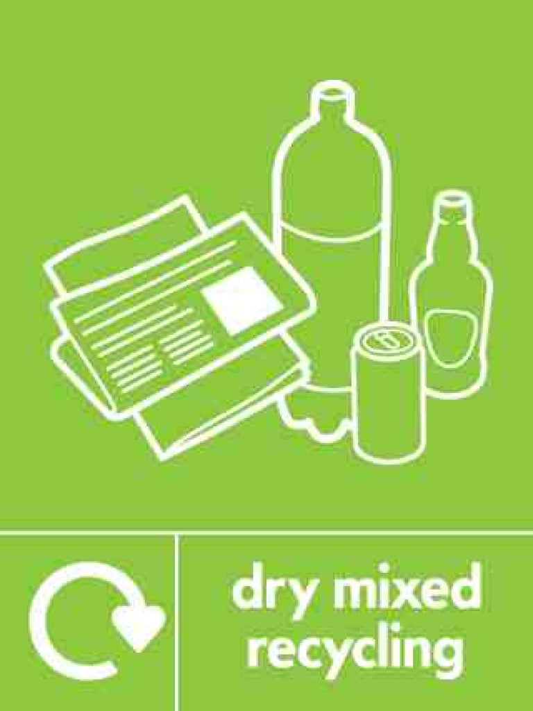 Dry Mixed Recycling - Safety Decals Ltd