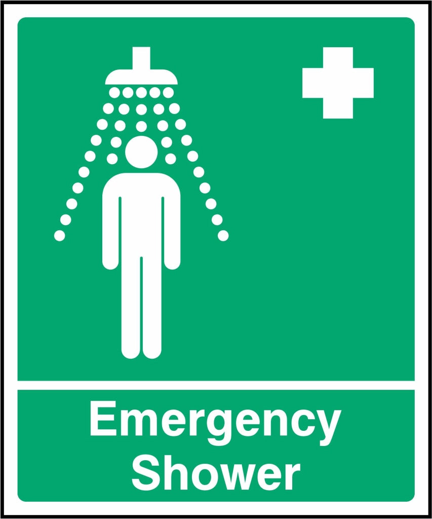 Emergency shower - Safety Decals Ltd