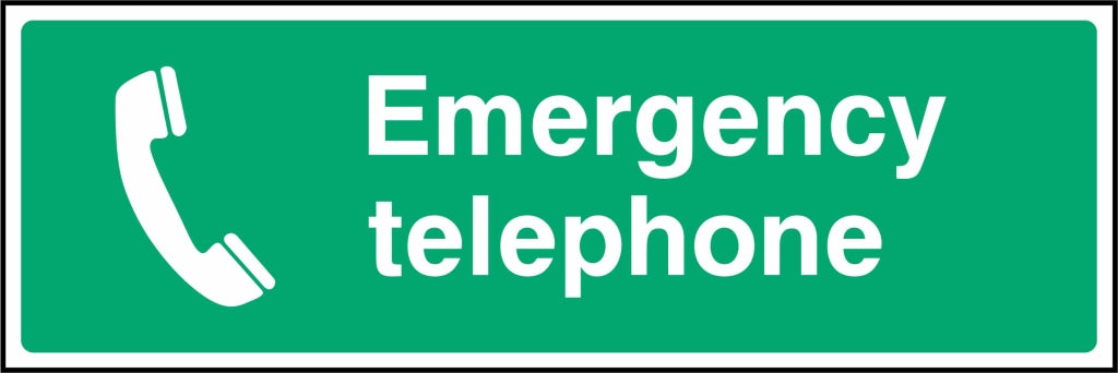 Emergency telephone - Safety Decals Ltd