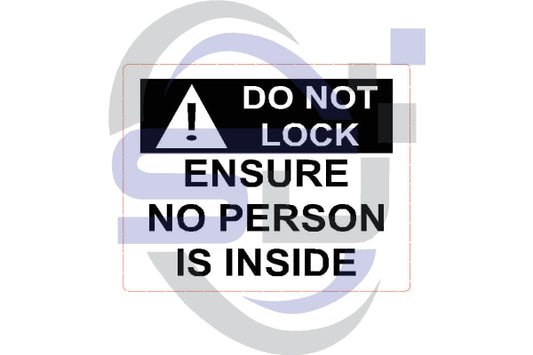 Ensure no person is inside decal - Safety Decals Ltd