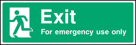 Exit For Emergency Use Only