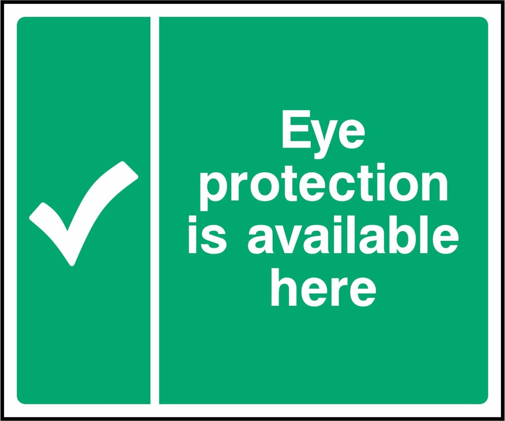 Eye protection is available here - Safety Decals Ltd