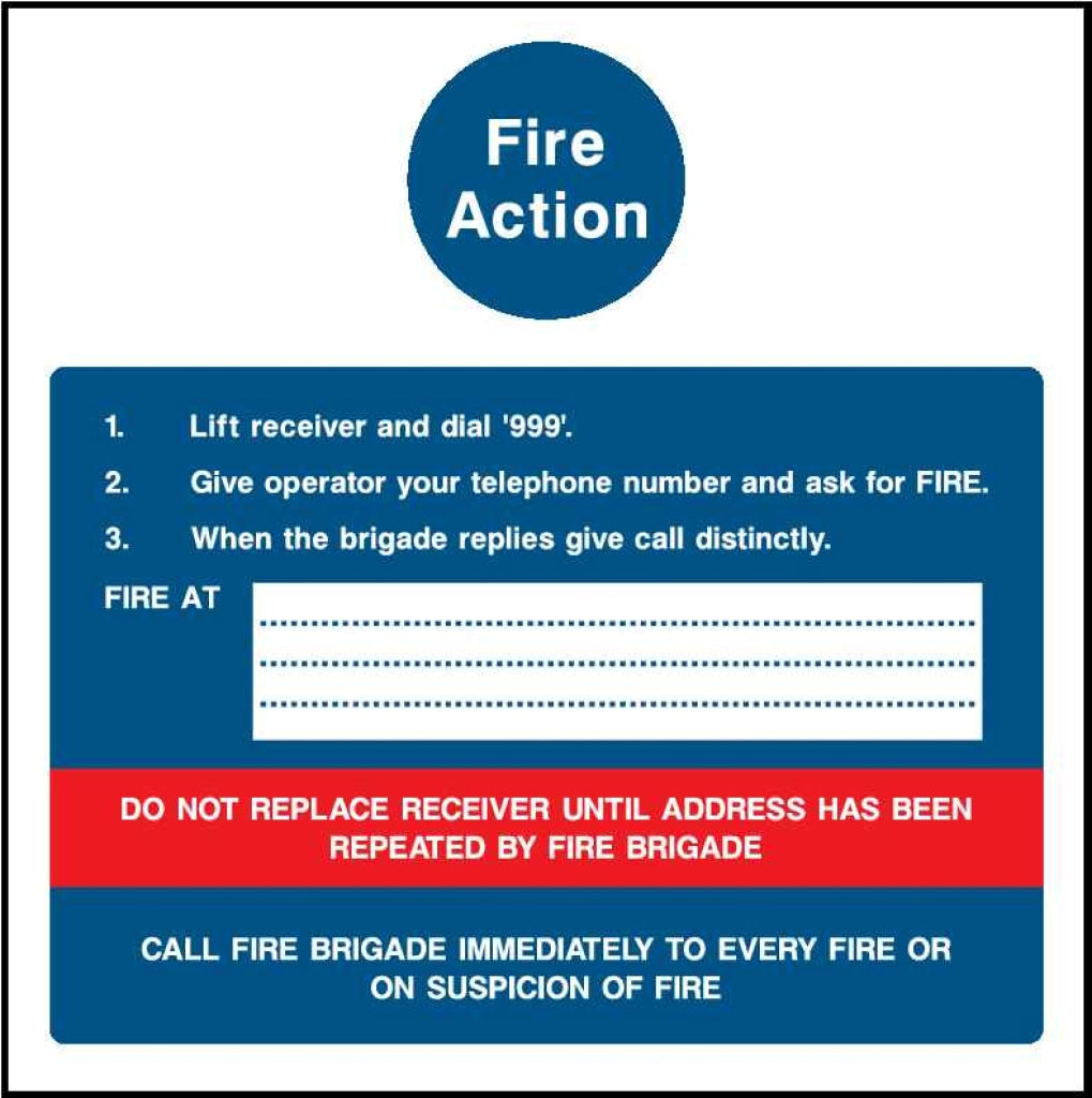 Fire Action - Safety Decals Ltd