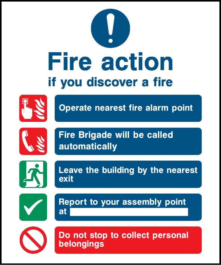 Fire Action - Safety Decals Ltd