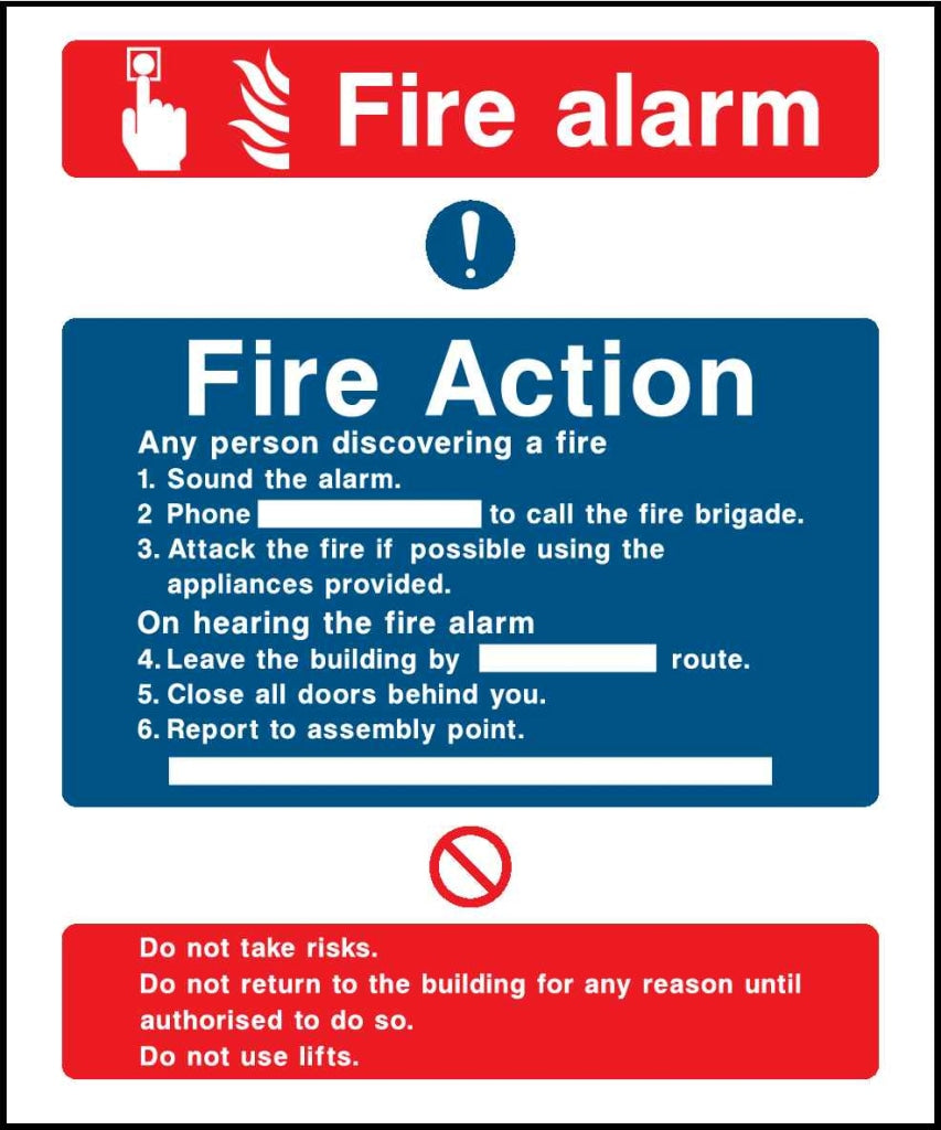 Fire Action - Safety Decals Ltd