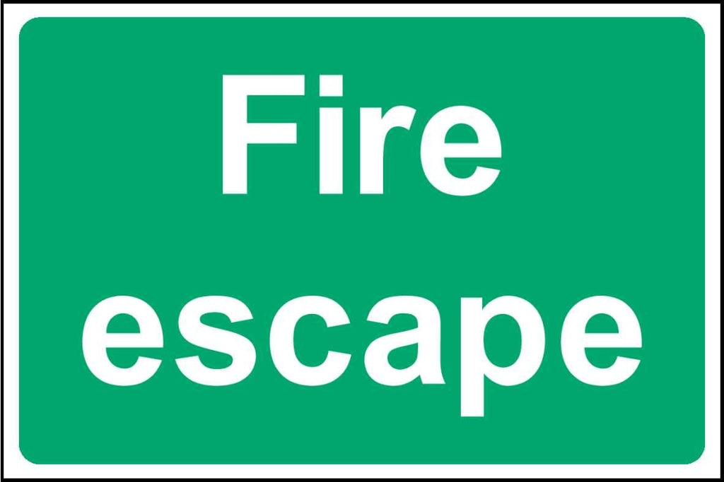 Fire escape - Safety Decals Ltd