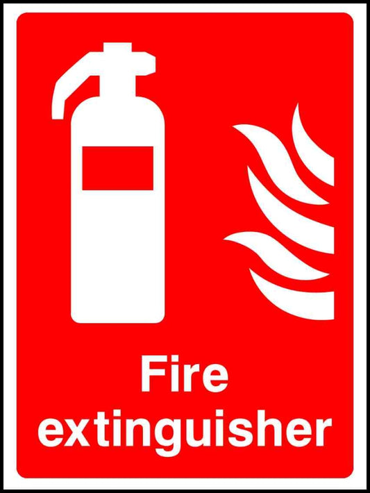 Fire 
extinguisher - Safety Decals Ltd