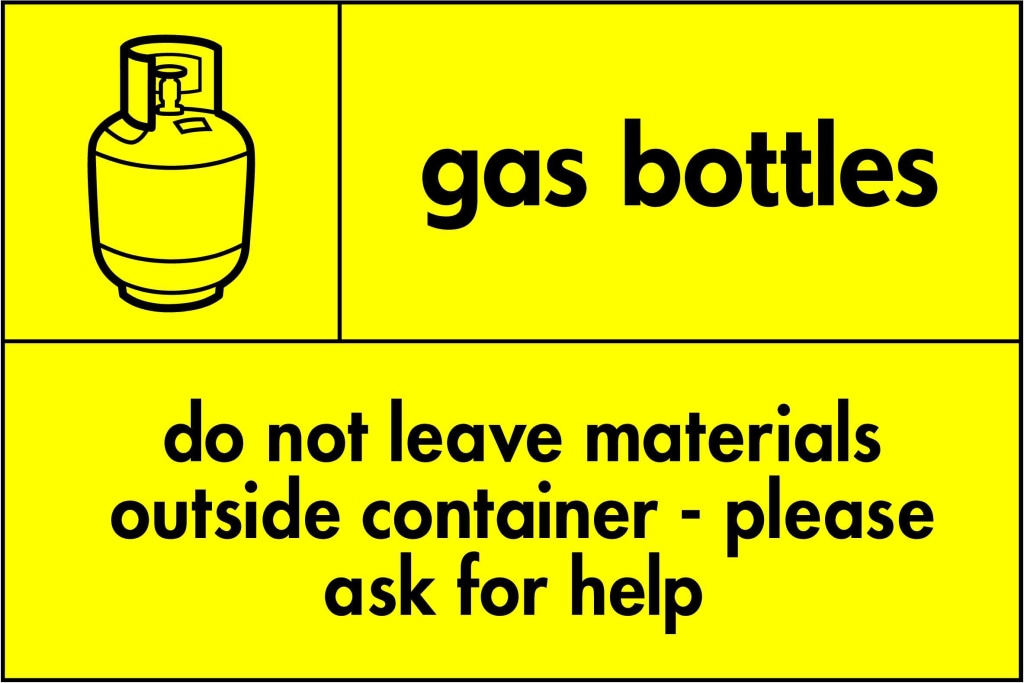 Gas Bottles - Safety Decals Ltd