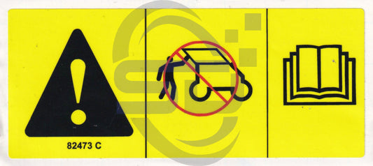 Genie Comp Access decal, P/N 82473 - Safety Decals Ltd
