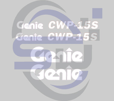 Genie CWP-15S Cosmetic Decal Kit - Safety Decals Ltd