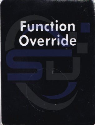 Genie Function Overide decal, P/N 46468 - Safety Decals Ltd