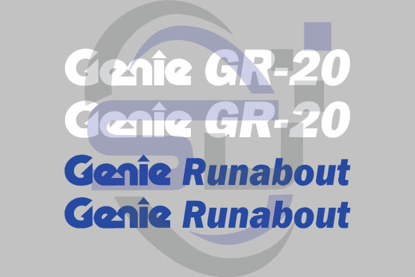 Genie GR20 Cosmetic Decal Kit pn97812 - Safety Decals Ltd