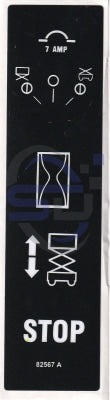 Genie Ground Control decal, P/N 82567 - Safety Decals Ltd