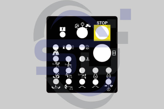 Genie Ground Control Panel Decal, Sticker P/N 72442 - Safety Decals Ltd