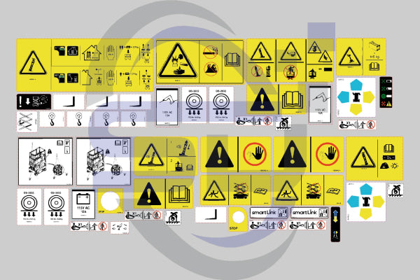 Genie GS2632 E-Drive Safety Decal Kit - Safety Decals Ltd