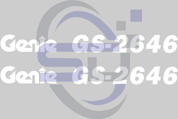 Genie GS2646 Cosmetic Decal Kit 62057GT - Safety Decals Ltd